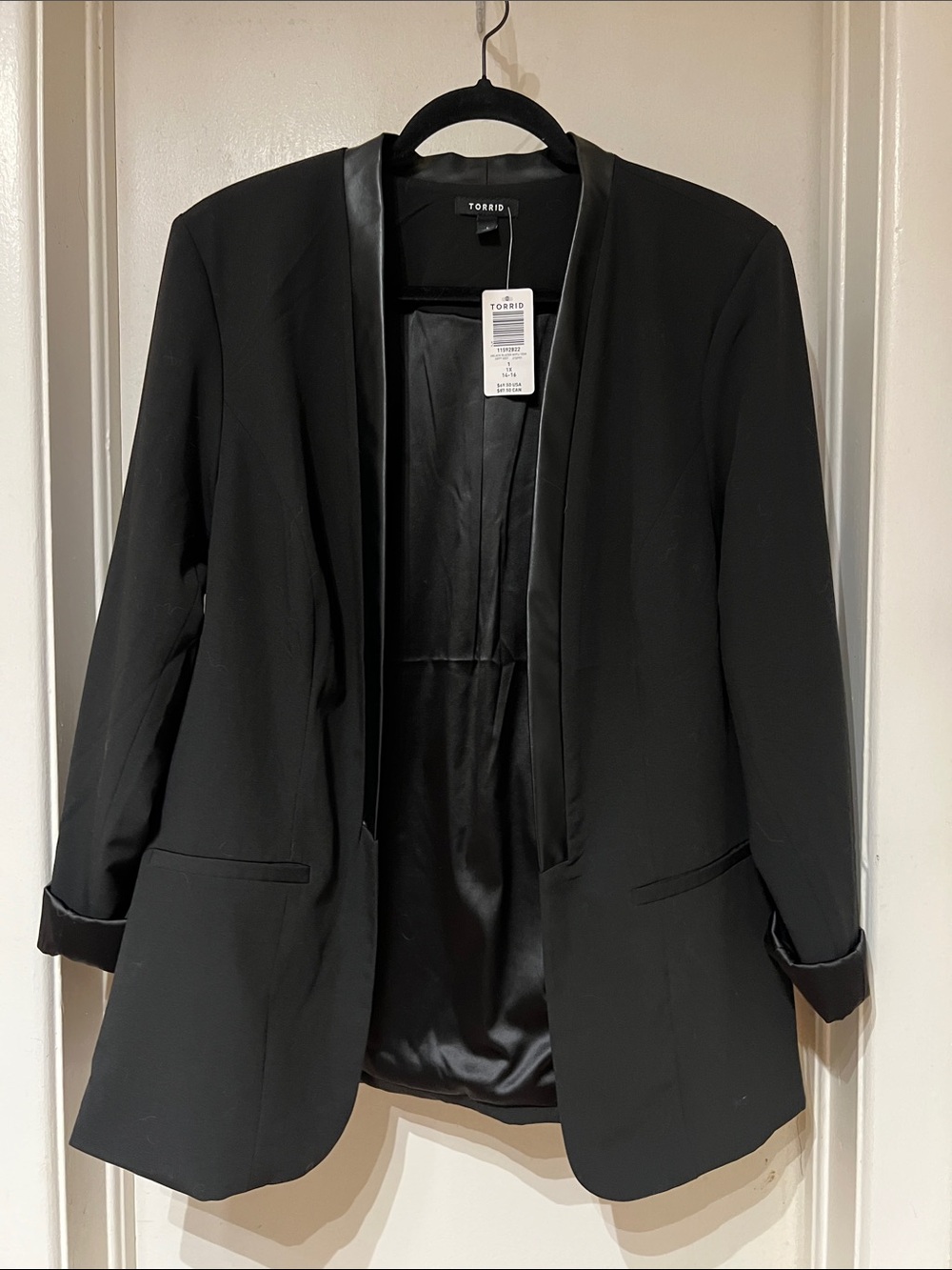 Torrd Black Open Blazer